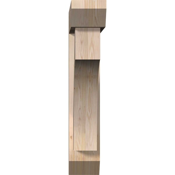 Westlake Slat Smooth Bracket W/ Offset Brace, Douglas Fir, 7 1/2W X 34D X 40H